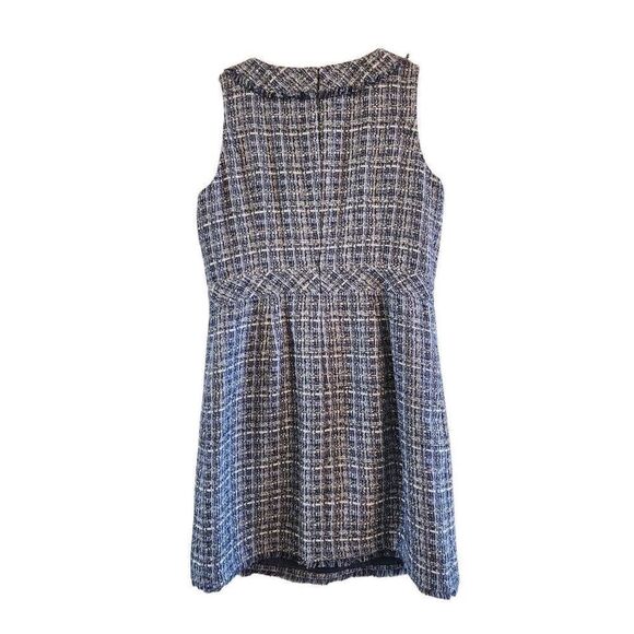 Talbots Americana Tweed blue shift dress size 8 - Picture 3 of 11